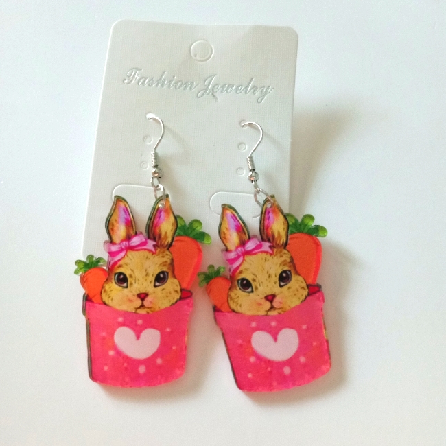 Fashion Jewelry Bunny Dangle Earrings